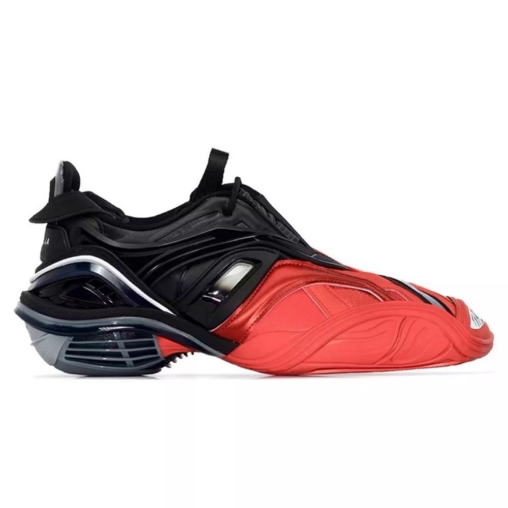 Balenciaga Women’s Tyrex Red and Gray Sneakers - Picture 12 of 14